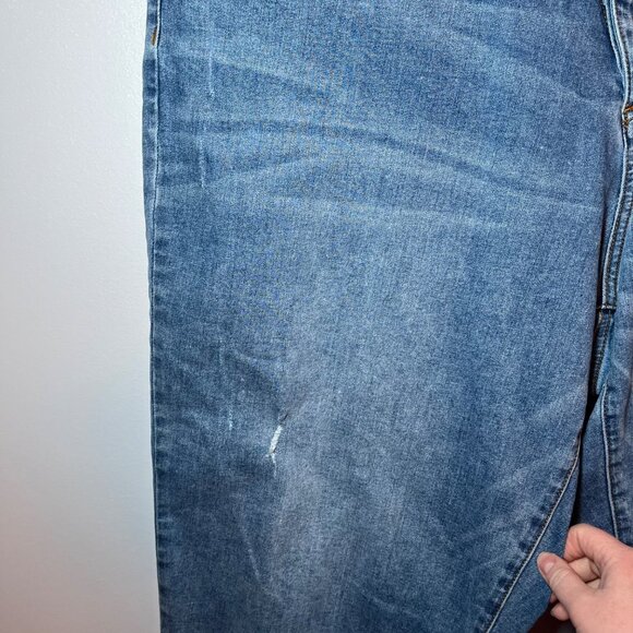 Universal Standard Katie High Rise Cross Over tapered leg jean 22 - Picture 5 of 13